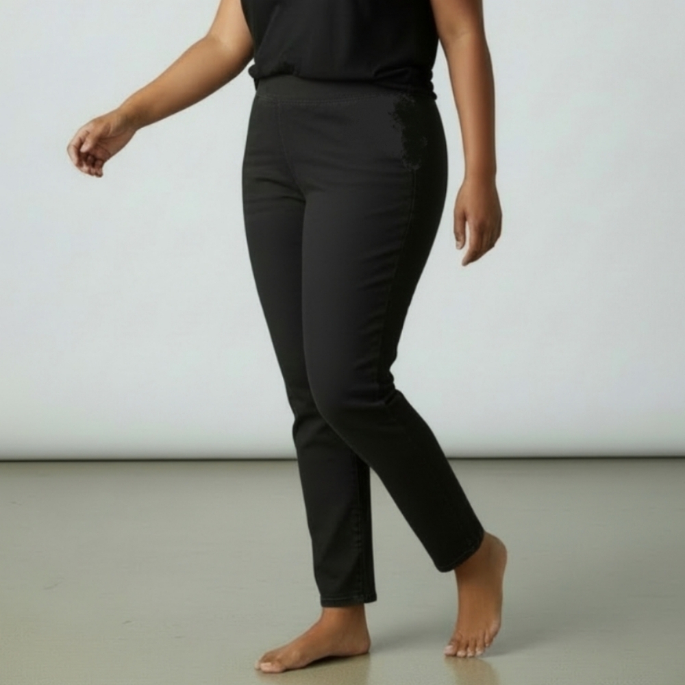 Soft Surroundings Pull On Pants In Black Size Women's 2X